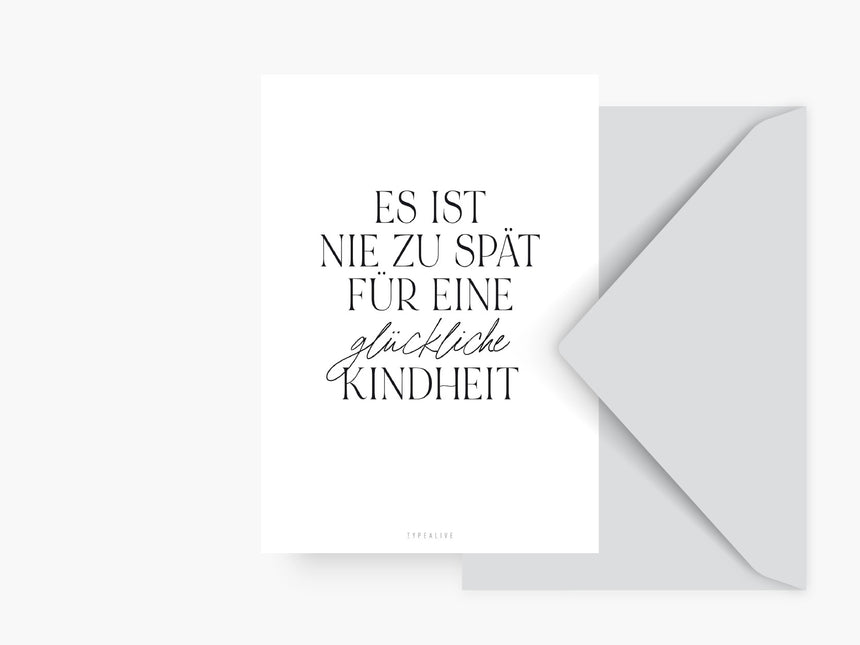 Postkarte / Kindheit