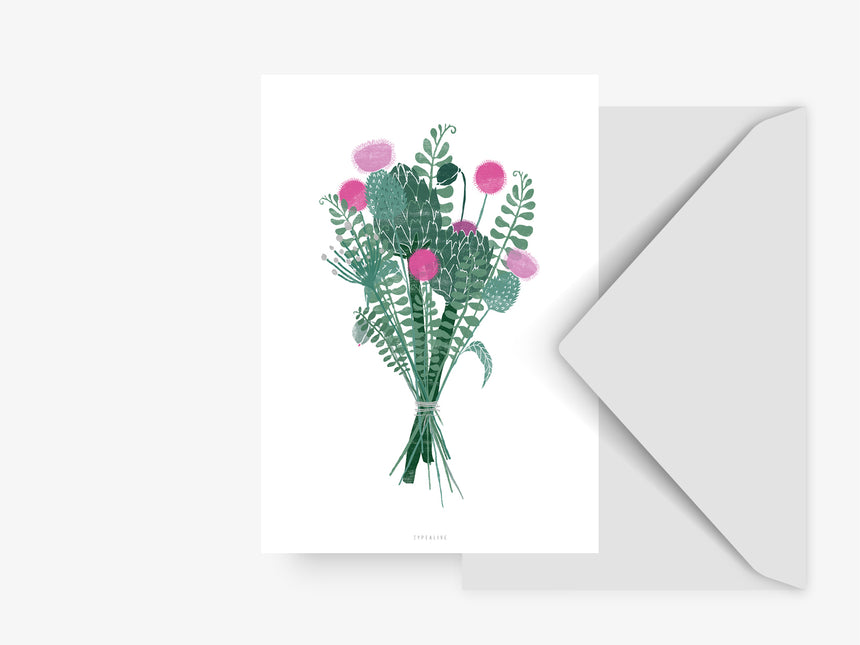 Postkarte / Wallflower No. 1