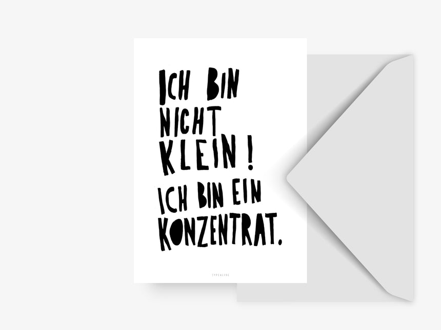 Postkarte / Konzentrat