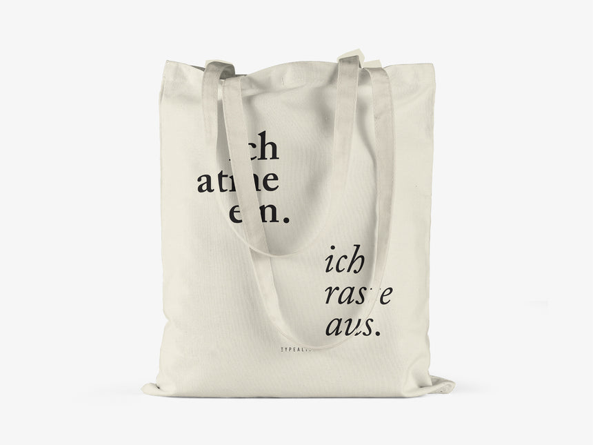 Baumwolltasche / Ich Atme Ein