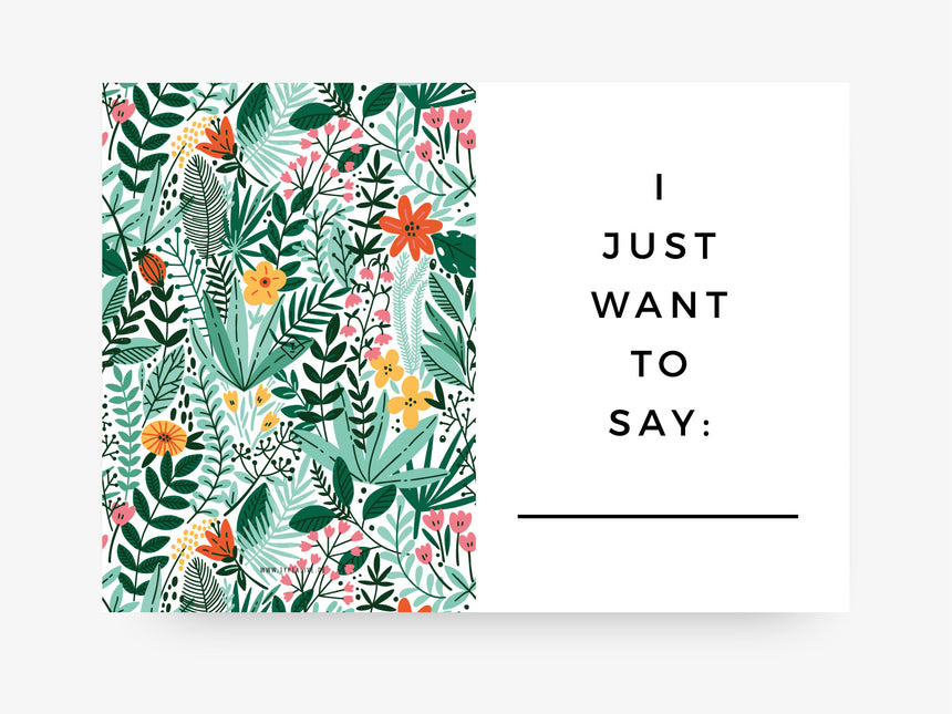 Grußkarte / Want To Say