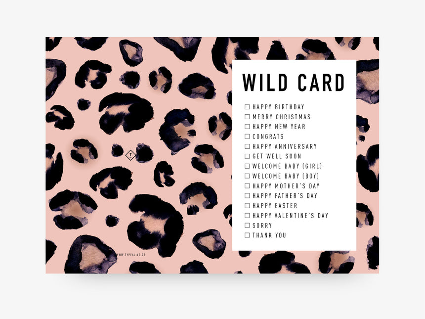 Grußkarte / Wild Card
