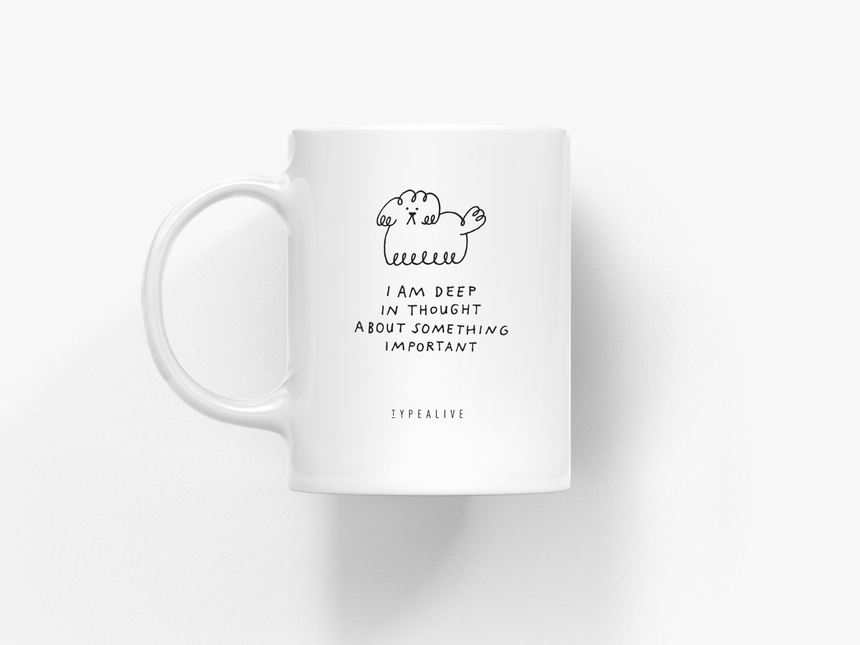 Tasse aus Keramik / Deep In Thought