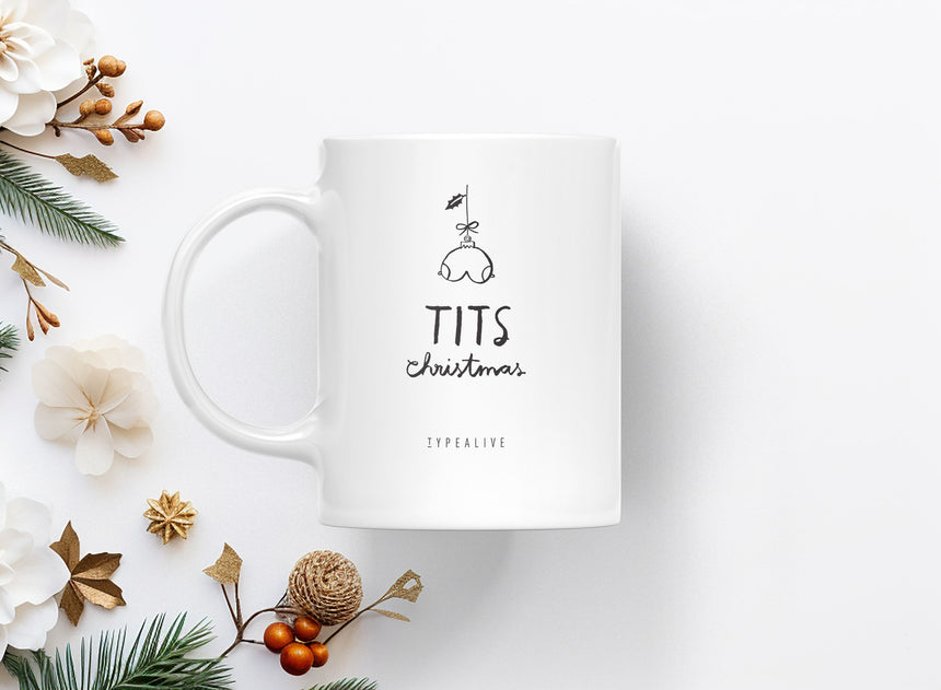 Tasse aus Keramik / Tits Christmas