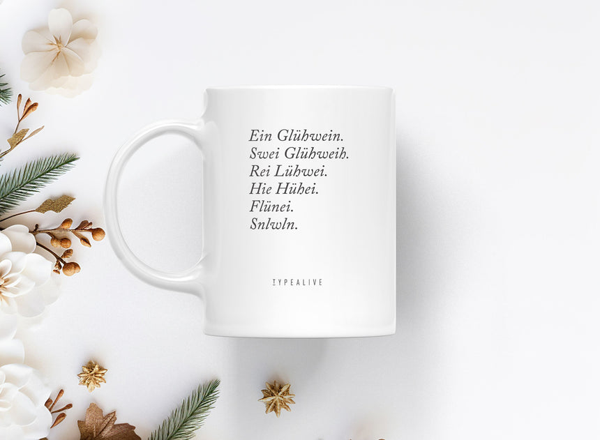 Tasse aus Keramik / Glühwein