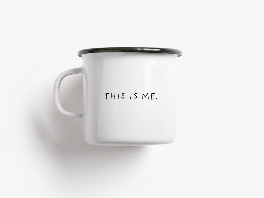 Tasse aus Emaille / This Is Me