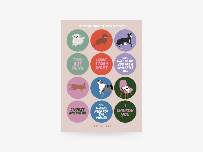 Stickerbogen No. 5 "Petisfaction"