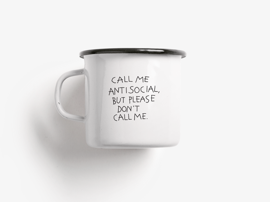 Tasse aus Emaille / Don't Call Me