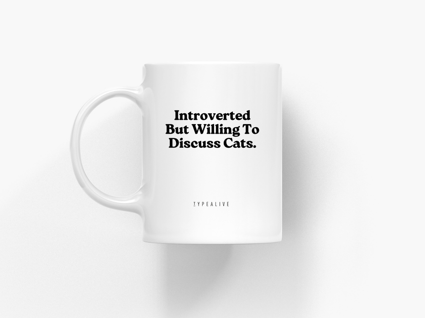 Tasse aus Keramik / Discuss Cats
