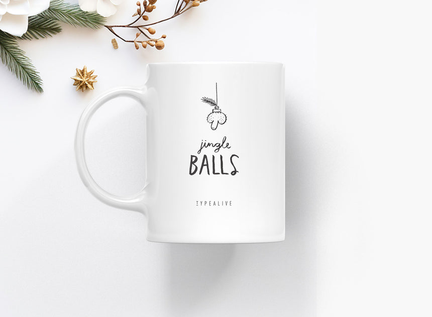 Tasse aus Keramik / Jingle Balls