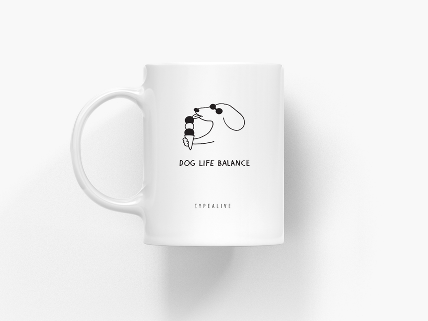 Tasse aus Keramik / Dog Life Balance