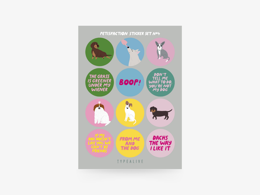 Stickerbogen No. 4 "Petisfaction"