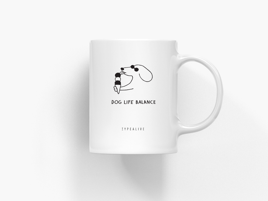 Tasse aus Keramik / Dog Life Balance