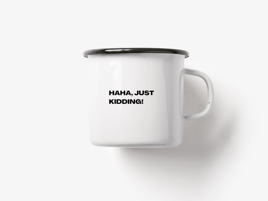 Tasse aus Emaille / Love My Job