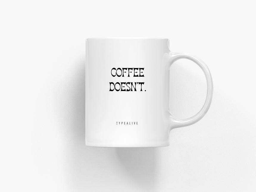 Tasse aus Keramik / Adulting