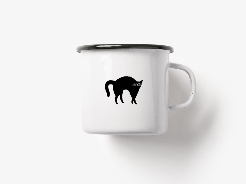 Tasse aus Emaille / Don't Tell Me