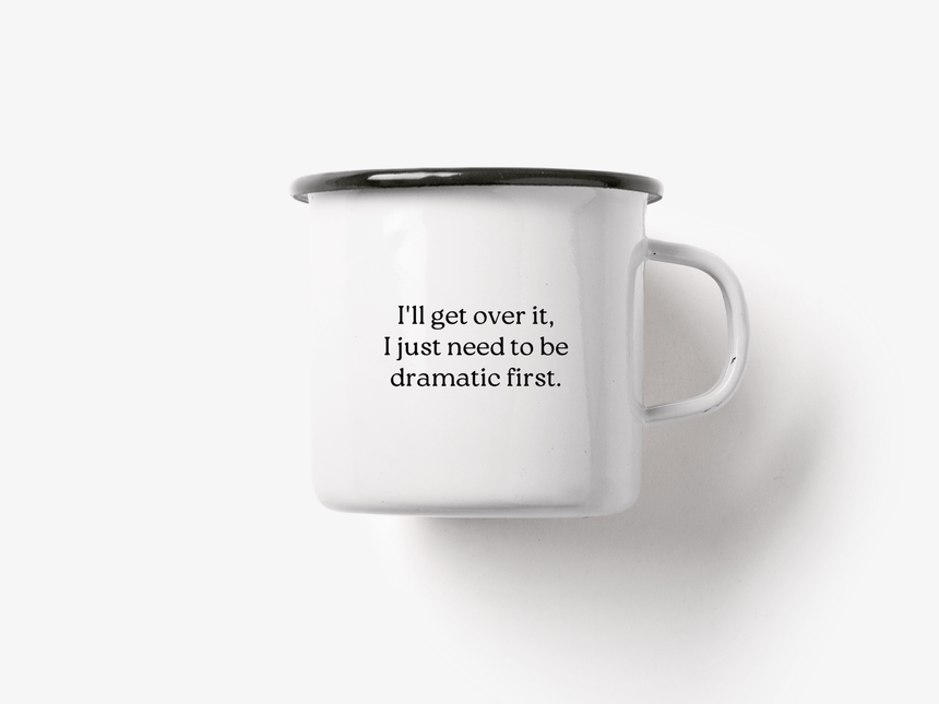 Tasse aus Emaille / Dramatic