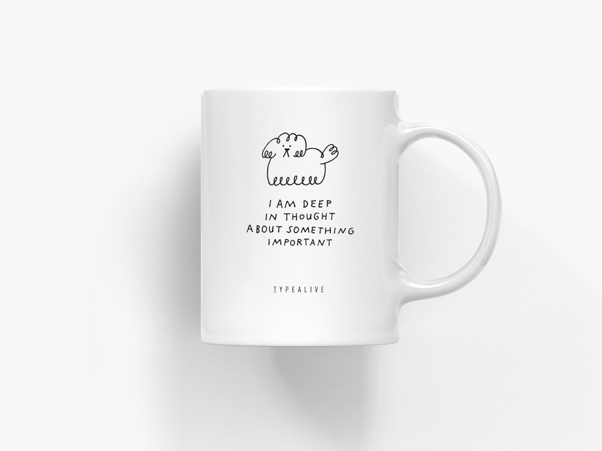 Tasse aus Keramik / Deep In Thought