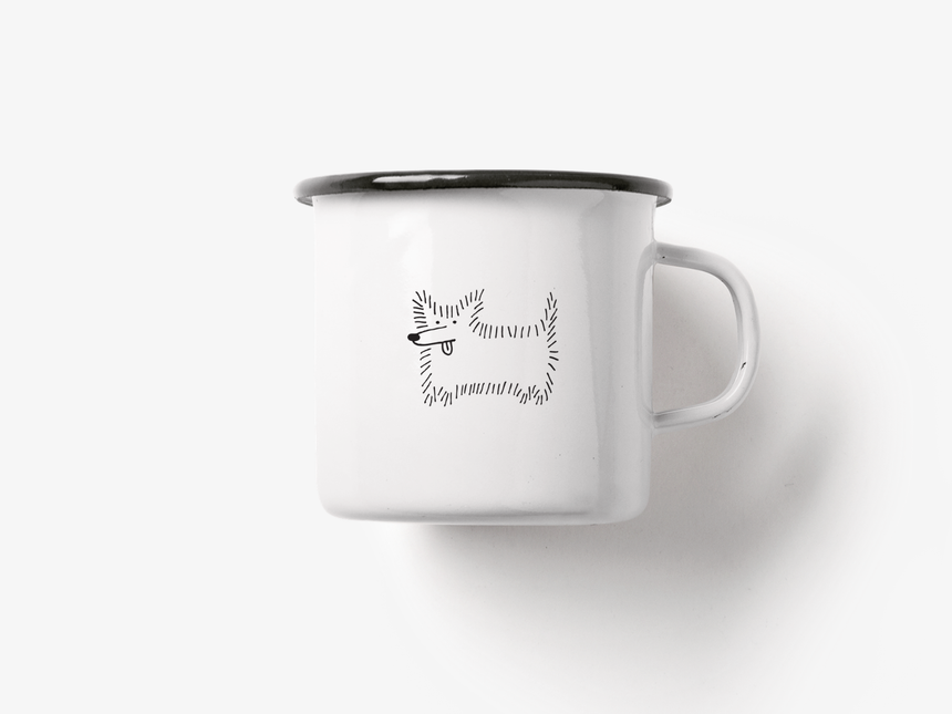 Tasse aus Emaille / 5 AM Club No. 3