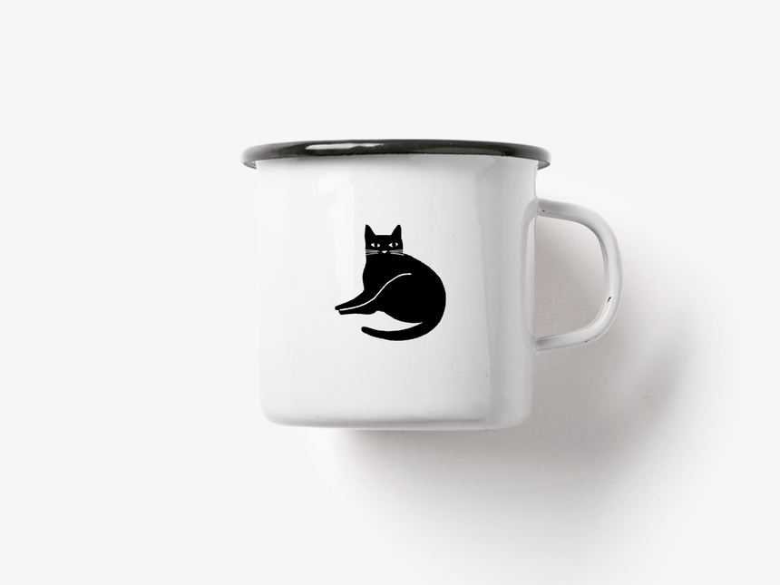 Tasse aus Emaille / Better Life "Cats"