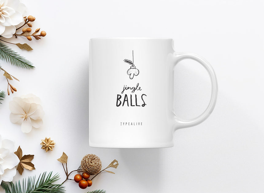 Tasse aus Keramik / Jingle Balls