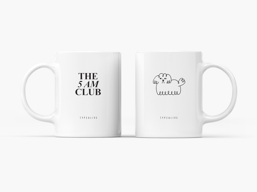 Tasse aus Keramik / 5 AM Club No. 2