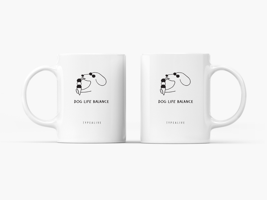 Tasse aus Keramik / Dog Life Balance