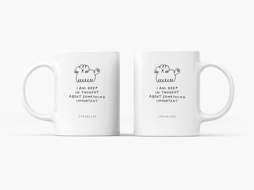 Tasse aus Keramik / Deep In Thought