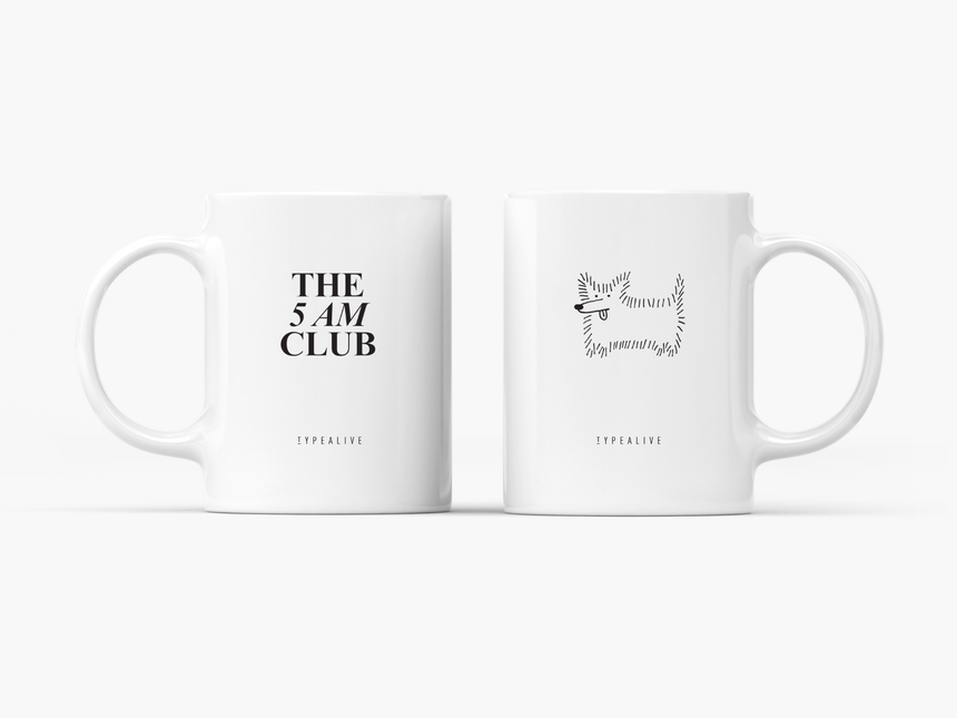 Tasse aus Keramik / 5 AM Club No. 3