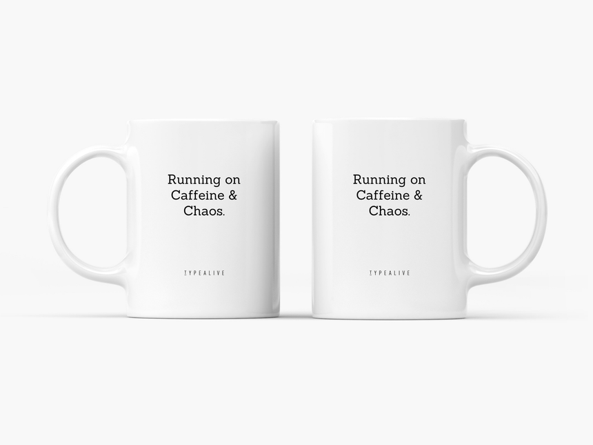 Tasse aus Keramik / Running On