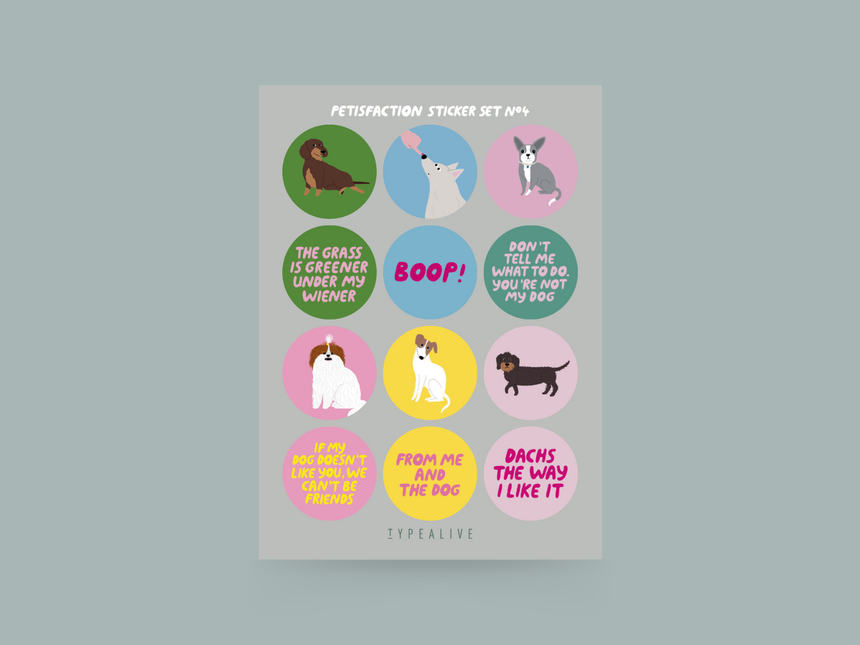 Stickerbogen No. 4 "Petisfaction"