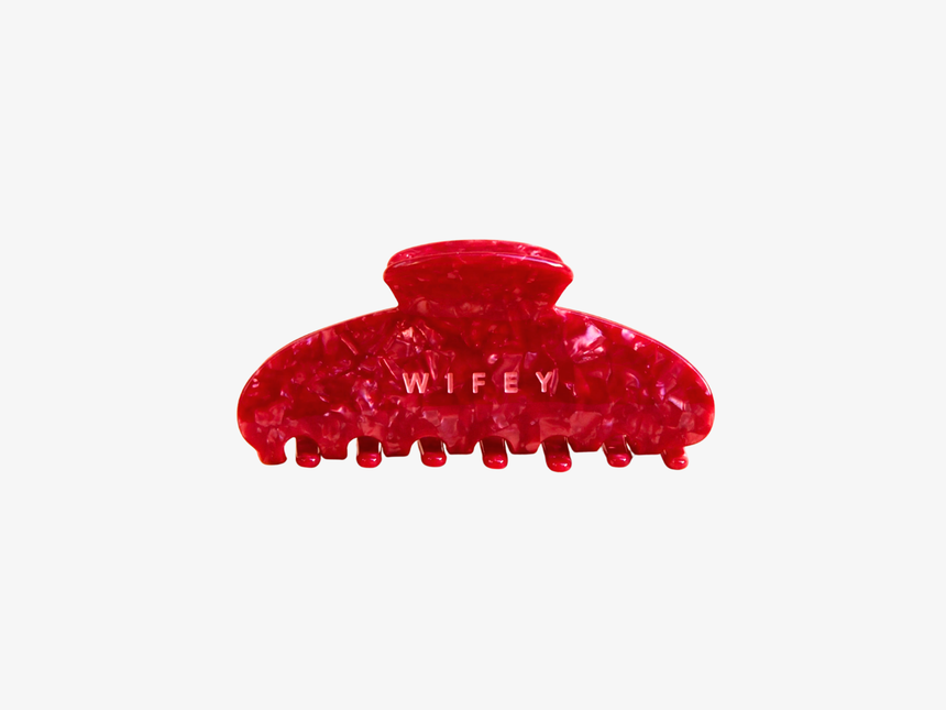 Bazaar Noir – Haarklammer "WIFEY - Rot"