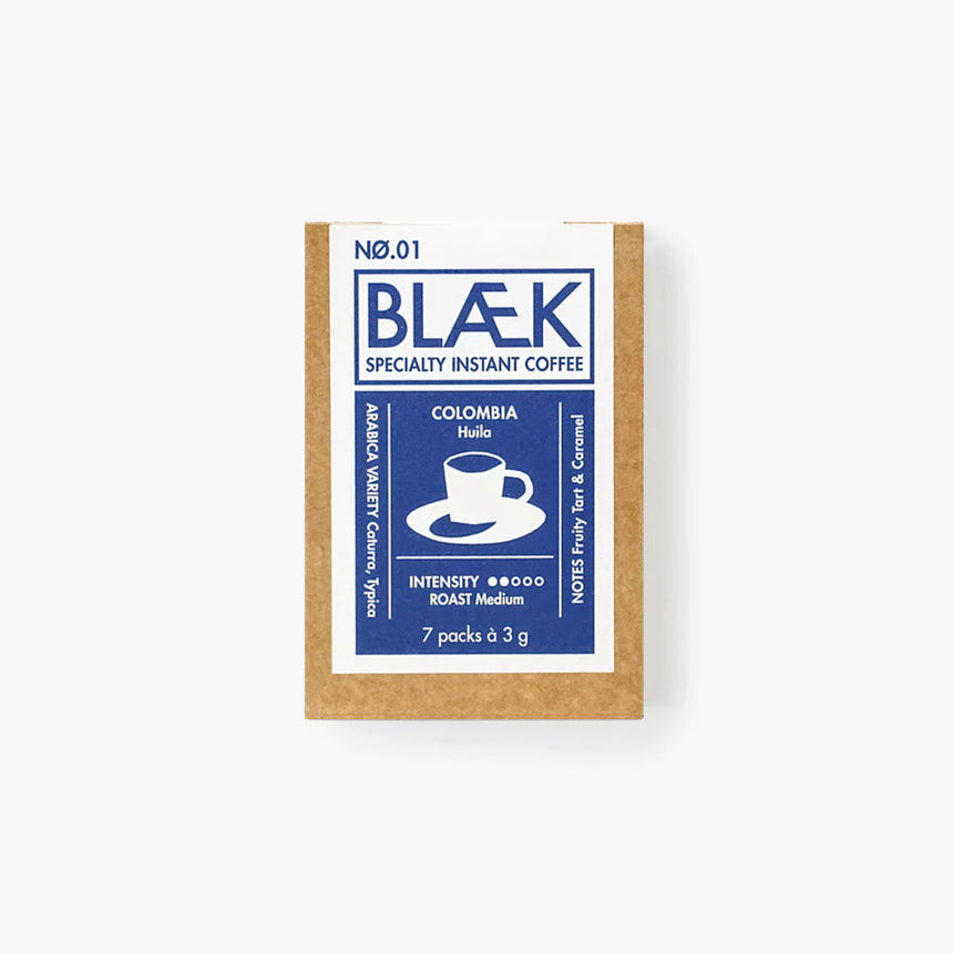 BLÆK Coffee - Instant Coffee No. 1 “To-Go Box / Colombia”