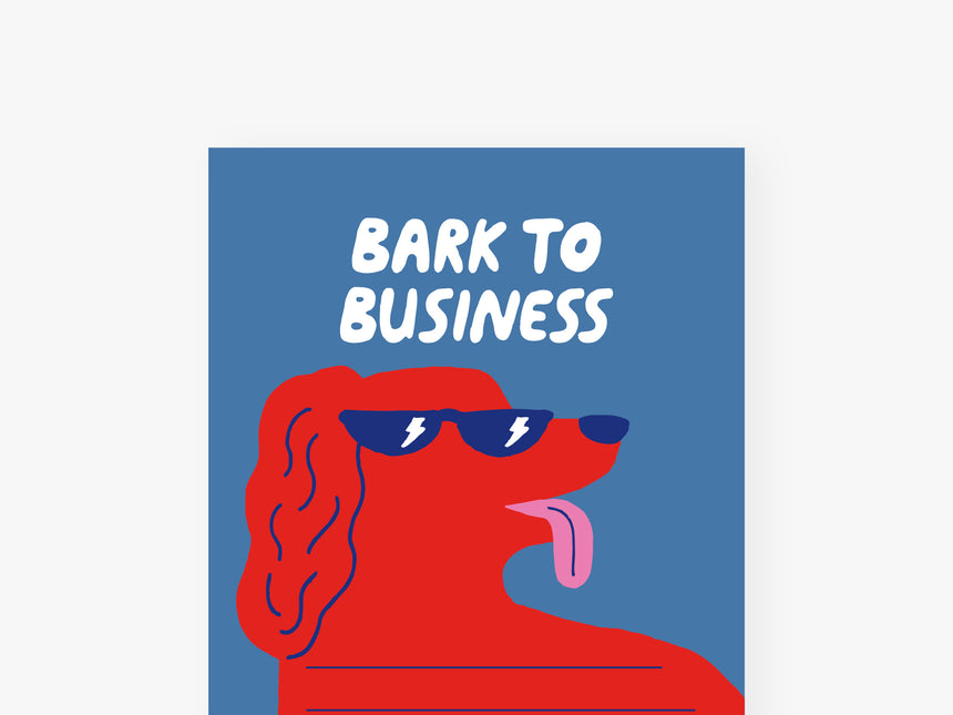 Notizblock "schmal" / Bark To Business