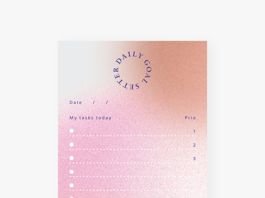 Notizblock "schmal" / Daily Goals