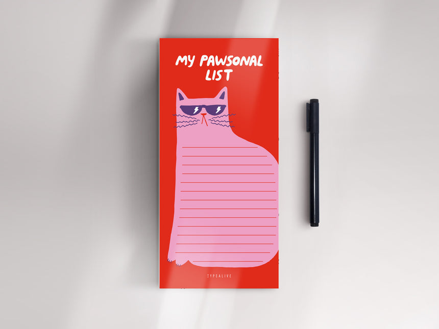 Notizblock "schmal" / Pawsonal List