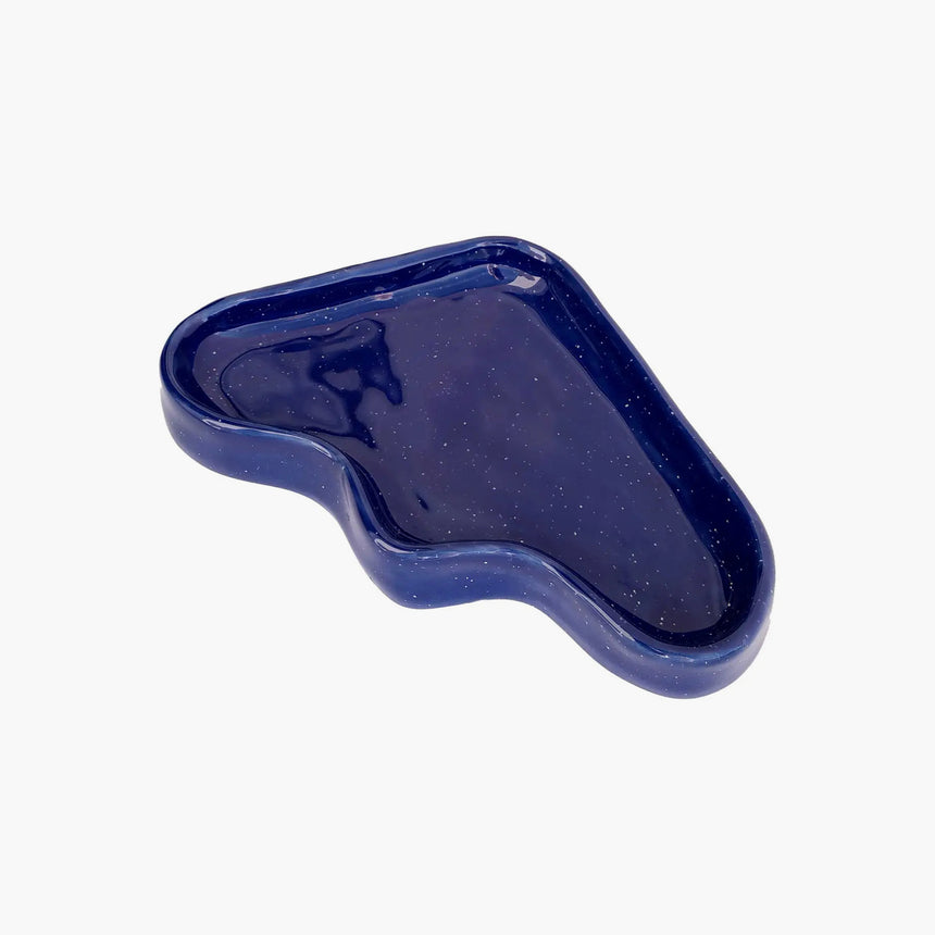 5mm Paper - Ceramic wave tray "Blue"