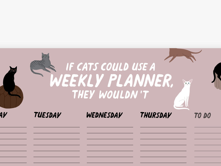 Weekly Planner / Petisfaction "Cats"