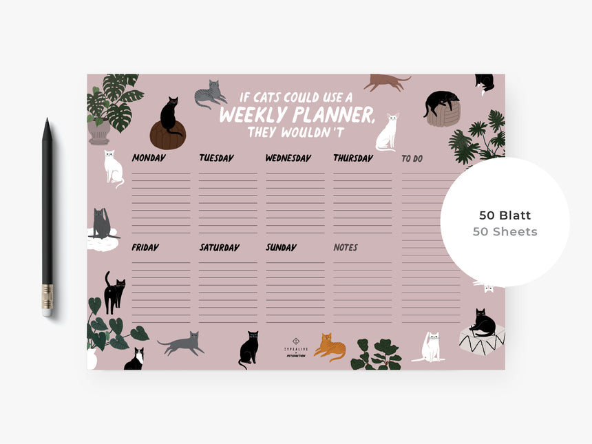 Weekly Planner / Petisfaction "Cats"