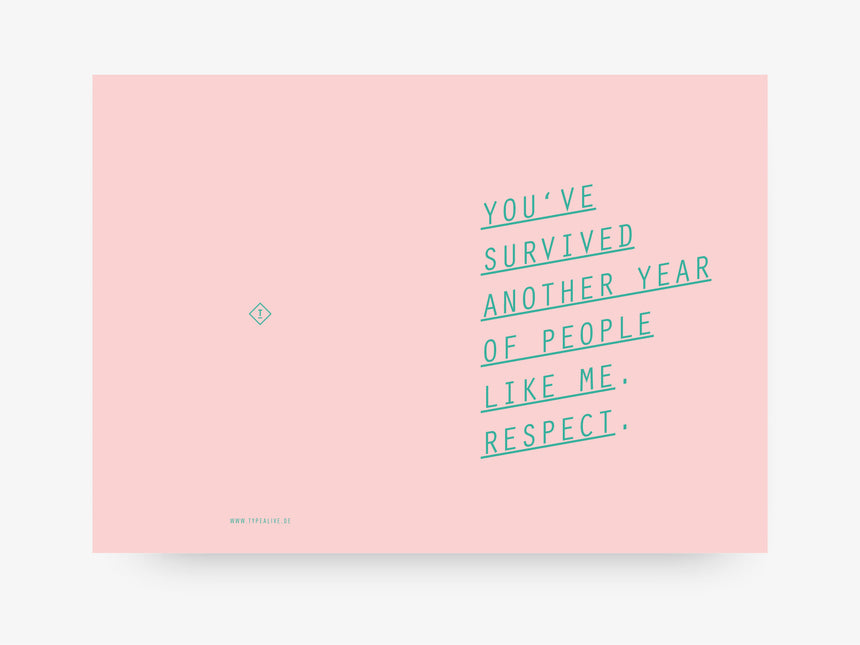 Greeting Card / Survived