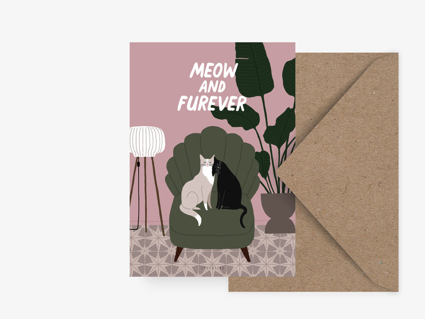 Postcard / Petisfaction "Cats" Furever