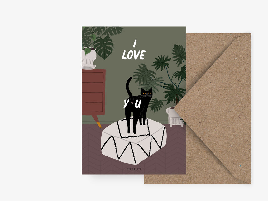Postcard / Petisfaction "Cats" Love You