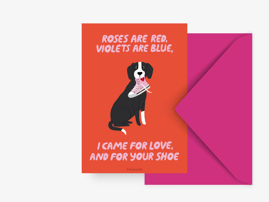 Postcard / Petisfaction "Dogs" Shoe