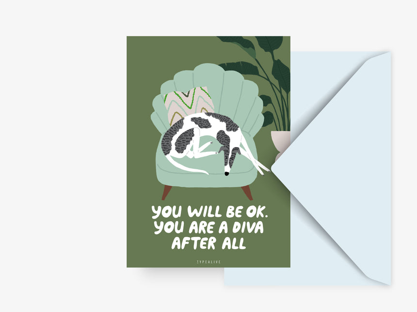 Postcard / Petisfaction "Dogs" Diva