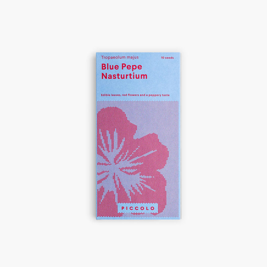 Piccolo Seeds - "Blue Pepe Nasturtium" seeds