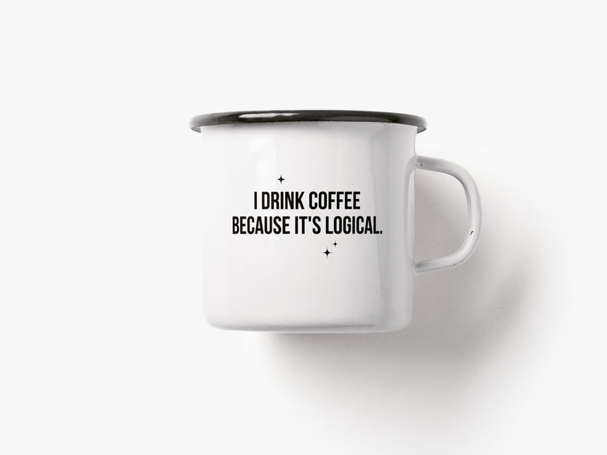 Tasse aus Emaille / Logical