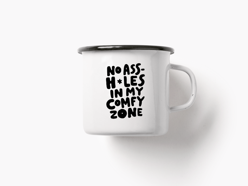 Tasse aus Emaille / Comfy Zone