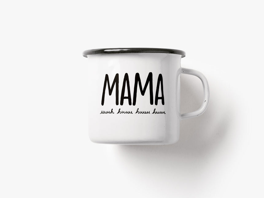 Tasse aus Emaille / Mama