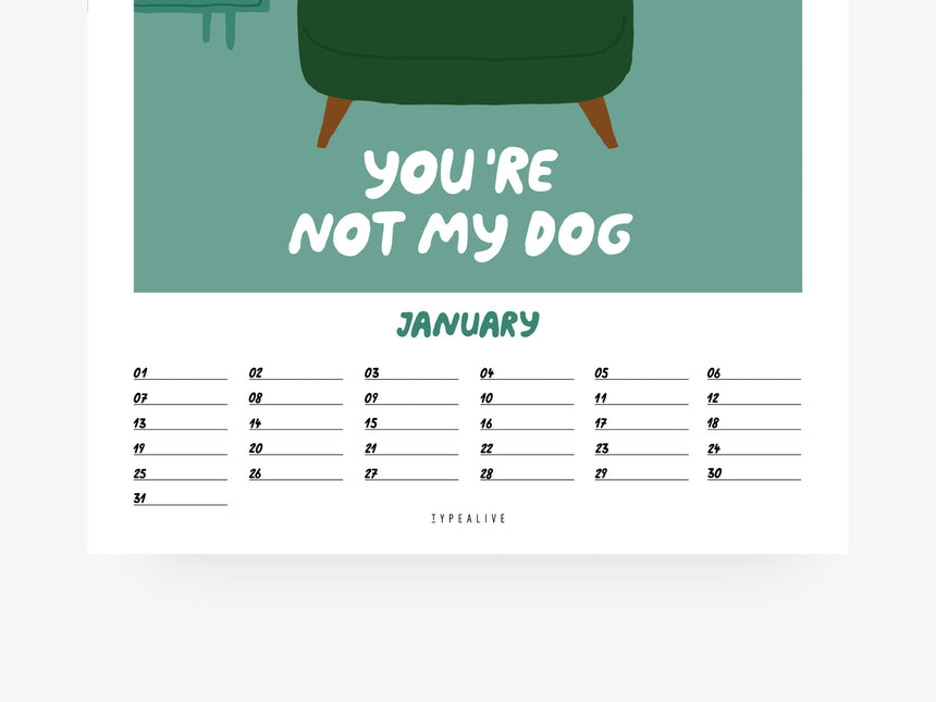 Wandkalender / Petisfaction "Dogs" No. 2