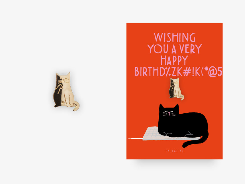 Pin / Birthday Cat No. 2